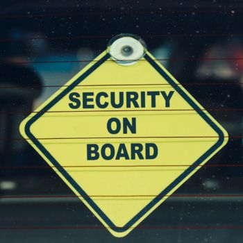 Plăcuță „Security on Board”
