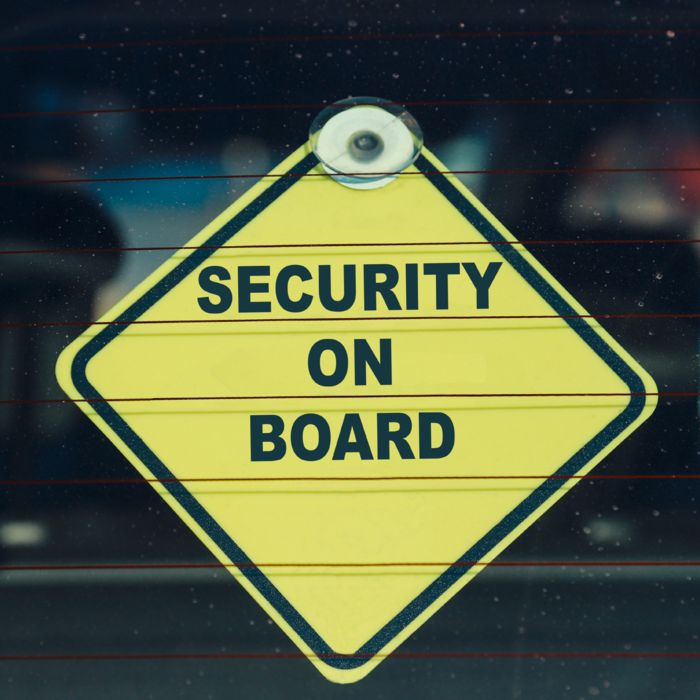 Plăcuță „Security on Board”
