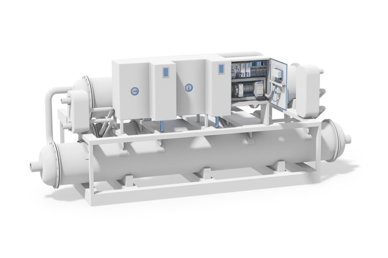 Schematic representation of a heat pump