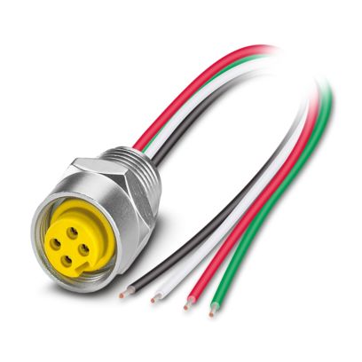 SACC-E-MINF-4CON-NPT12-U20/1,0 - Flush-type connector - 1420954 ...