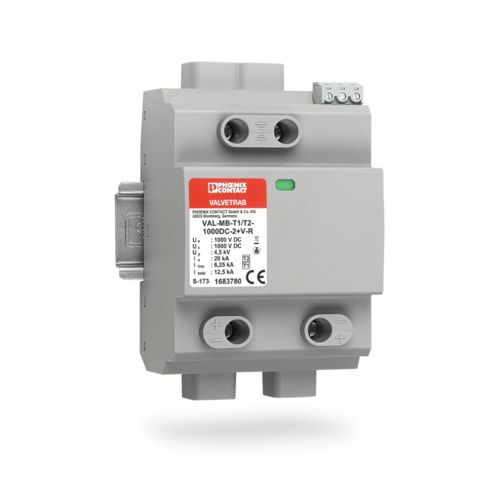 Scaricatori di corrente atmosferica/protezione contro le sovratensioni VAL-MB-T1/T2-1000DC-2+V-R 