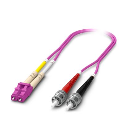 FOC-LC:PA-ST:PA-OM4:D01/1,5 - LWL-Patch-Kabel