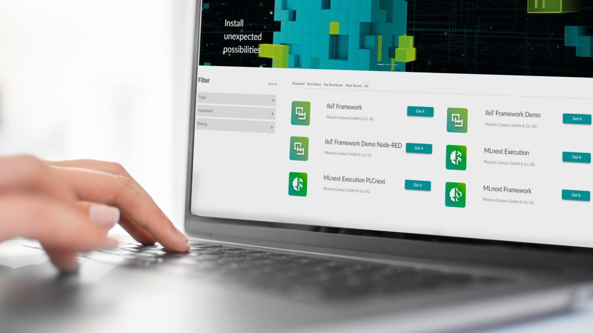 MLnext op een laptopscherm