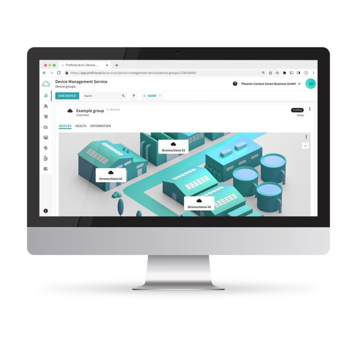  Ovládací panel doplňku Basic-Add-on – Device Management Service