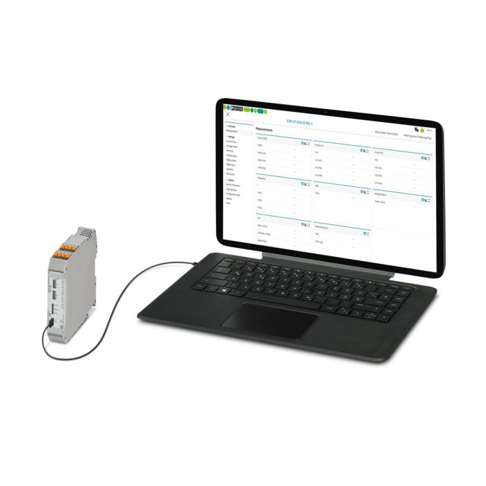 ECM-UC áram-mérőátalakító USB-C interfésszel és webalapú menedzsmenttel