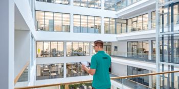 Person in a smart building