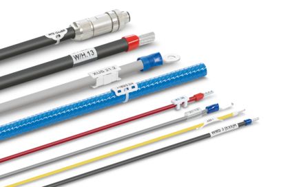 Wire and cable markings for the control cabinet