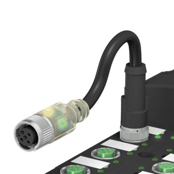 LED'li M12 konnektör üzerinden kolay diyagnostik