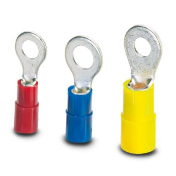 Three ring cable lugs side by side