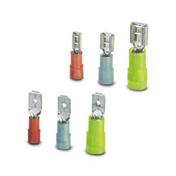 Various insulated slip-on connectors