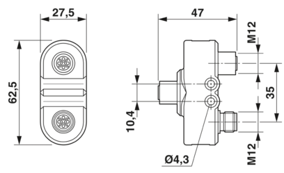 Y型分配器-SAC-4PY-FS/MS-FS F VP SH