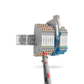 MINI Analog Pro signal conditioners and measuring transducers on the DIN rail