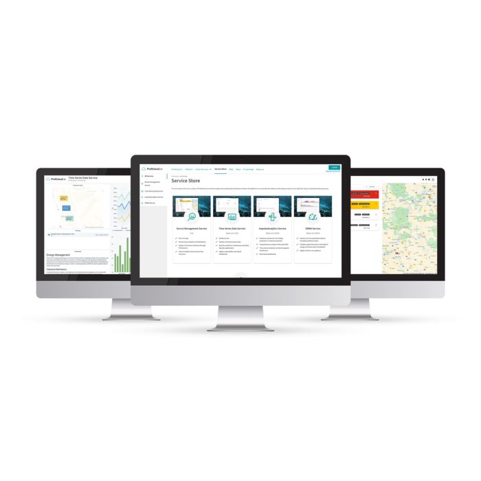 Pantallas con servicios de software