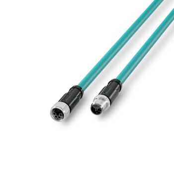 Hybrid M12 circular connectors for demanding IIoT applications