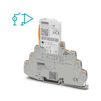 Surge protective device with symbol for signals with common reference potential