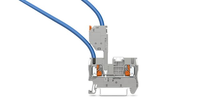 Push-X terminal blocks with LPO load-contact connectors