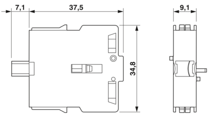 触点模块-PSR-ESS-ACC-CB1-NC-EF-SC