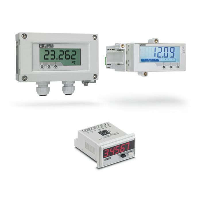 Field Analog process displays in a field housing and for the control cabinet
