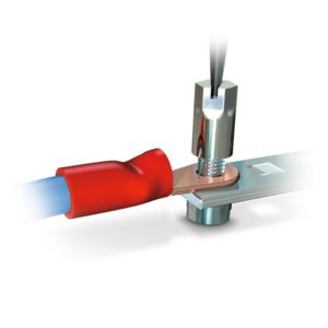 Boutaansluiting met stroomrail