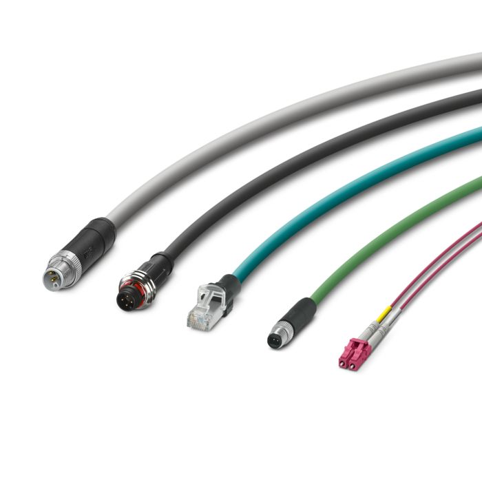 Diferentes cables y líneas de la gama de Phoenix Contact