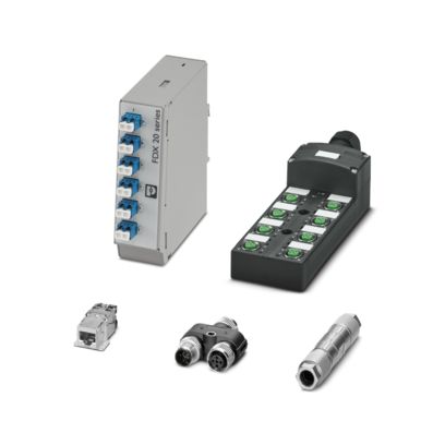 Distribuidores, adaptadores e conectores de cabos