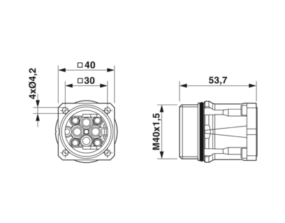 设备连接器 板前安装-SM-5EPWN8AWT00