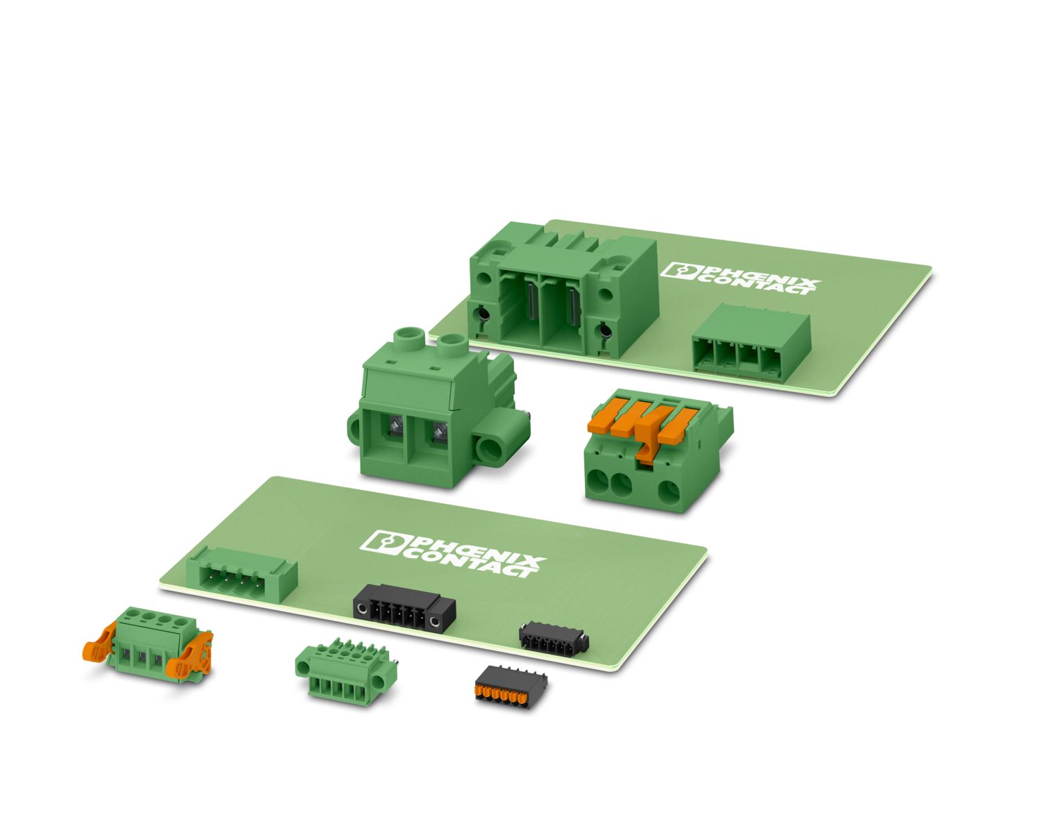 PCB connectors for flexible conductor connections