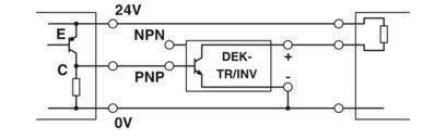 Application drawing Switching amplifier DEK-TR/INV