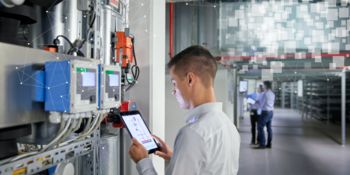 Operation of building control with tablet