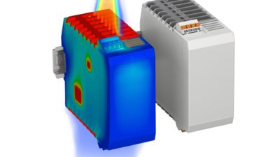Representación térmica de un equipo eléctrico