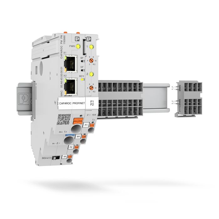 Example configuration of a two-channel circuit breaker module in the CAPAROC system