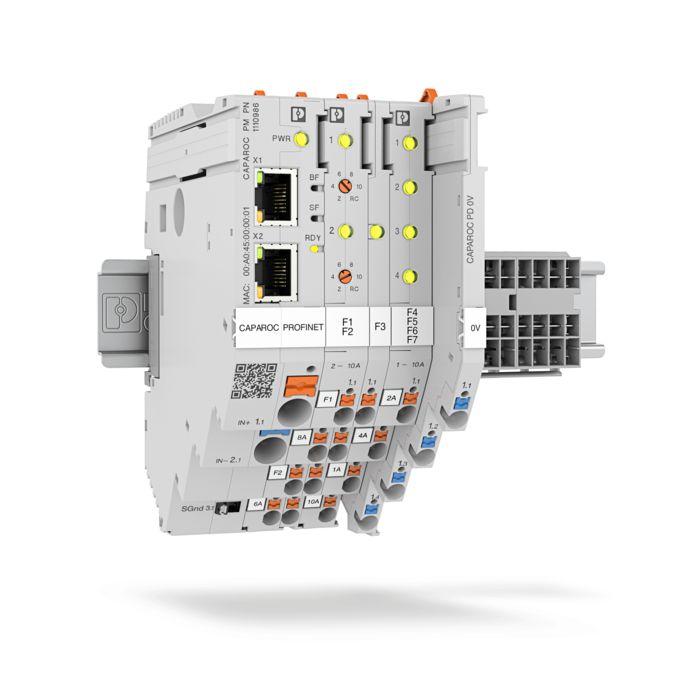 Example configuration: CAPAROC system with potential distribution modules
