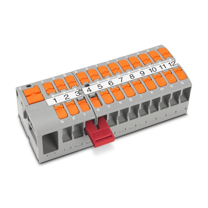 Bridge accessories for the distribution blocks and collection blocks