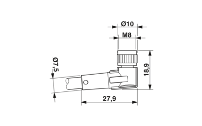 传感器/执行器电缆-SAC-4P- 2,0-E20/M 8FR