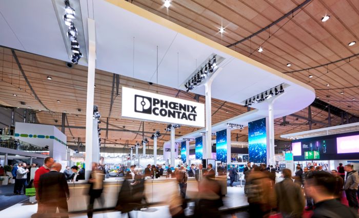 Phoenix Contact messestand på Hannover Messe 