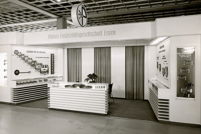 Stand Phoenix Contact på Hannover Messe 1960