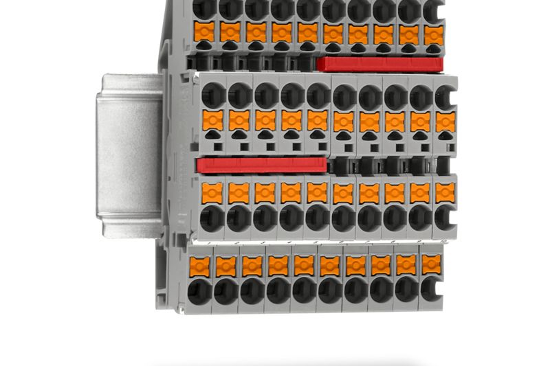 Double-level terminal blocks