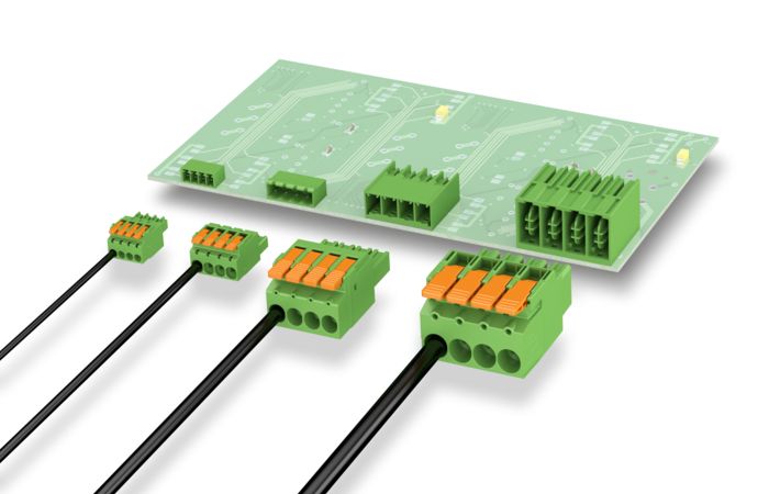 LPC serisi kol kumandalı PCB konnektörlerin fotoğrafı