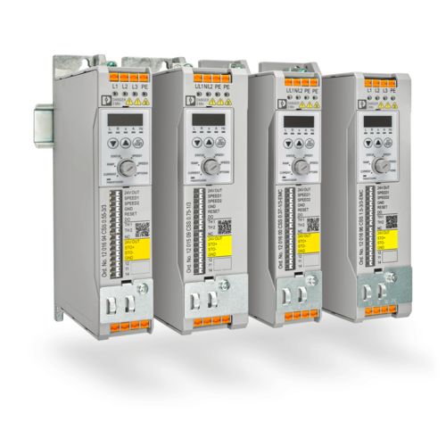 Speed starter versions on the DIN rail