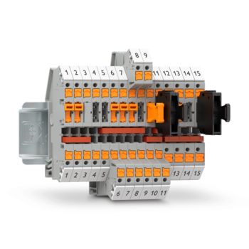 Disconnect and knife disconnect terminal blocks