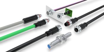 M12 push-pull connectors, distributors, and devices