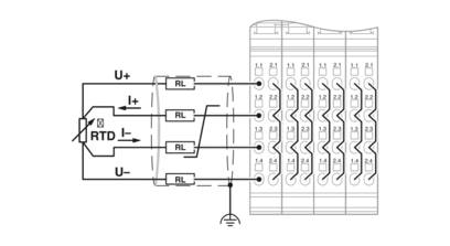 温度模块-IB IL TEMP 4/8 RTD/EF-PAC