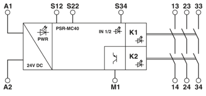 安全继电器-PSR-MC40-3NO-1DO-24DC-SP