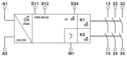 安全继电器-PSR-MC20-3NO-1DO-24DC-SP