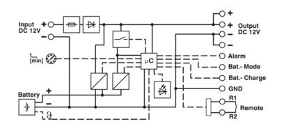 不间断电源-STEP-UPS/12DC/12DC/4/46WH