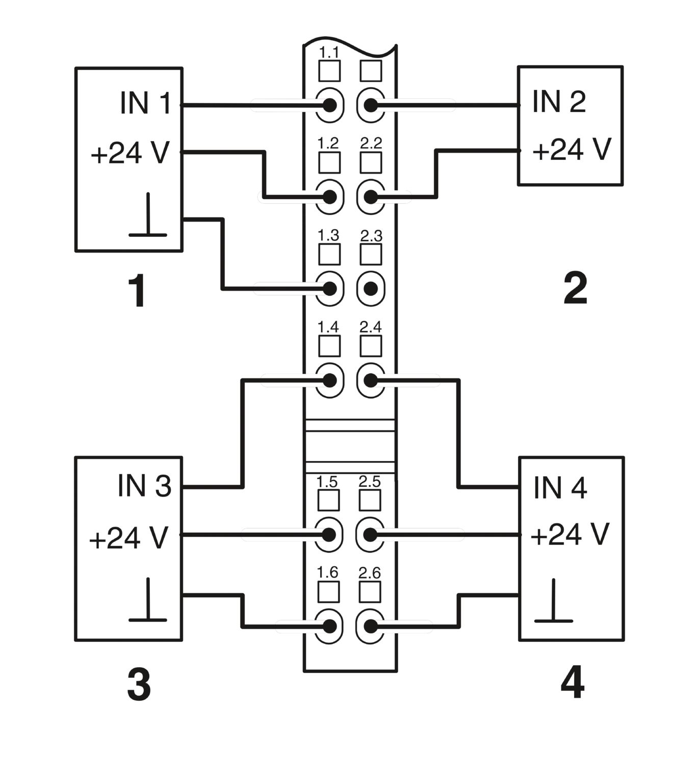 IB IL 24 DI 4-PAC - Digital module - 2861234 | Phoenix Contact