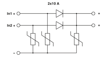 冗余模块-TRIO2-DIODE/12-24DC/2X10/1X20