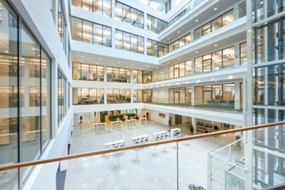 Phoenix Contact building, atrium
