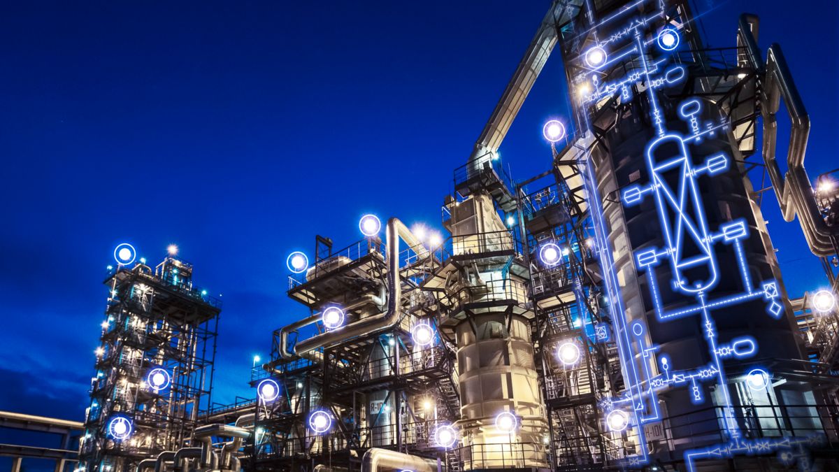 Digital map of the sensors and actuators installed in the field in the process industry