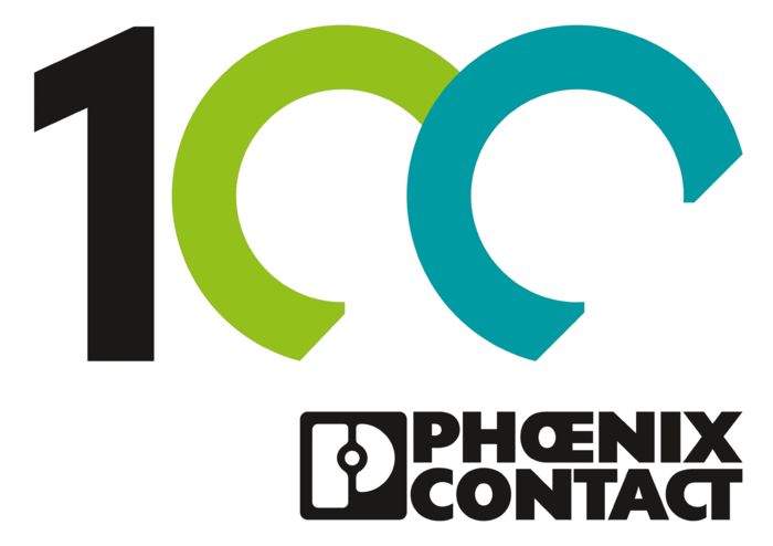 100 years of Phoenix Contact logo